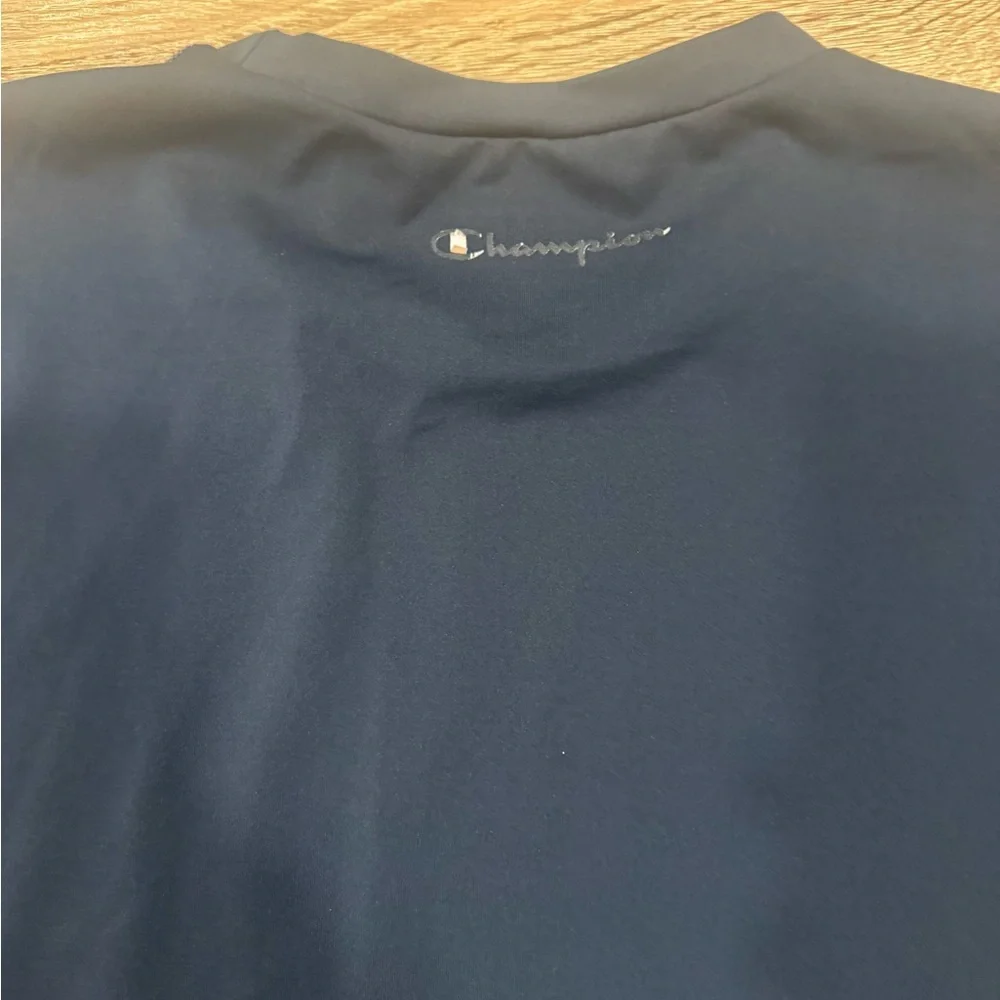 Champion Men's Dark Blue Short Sleeve Tee - Picture 3 of 4